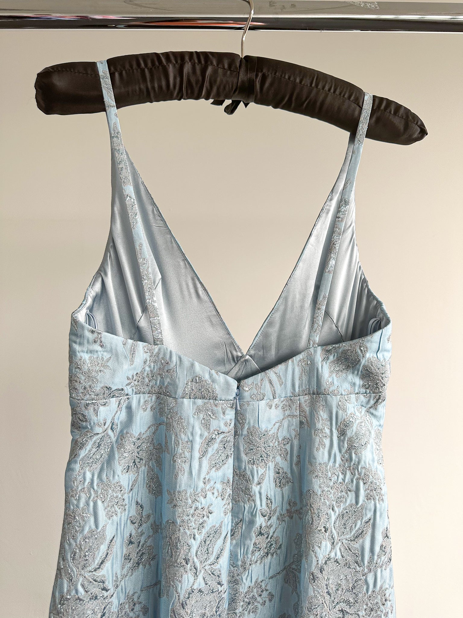 The Vampire's Wife Blue Glinda Floral Brocade - House Of Huntington