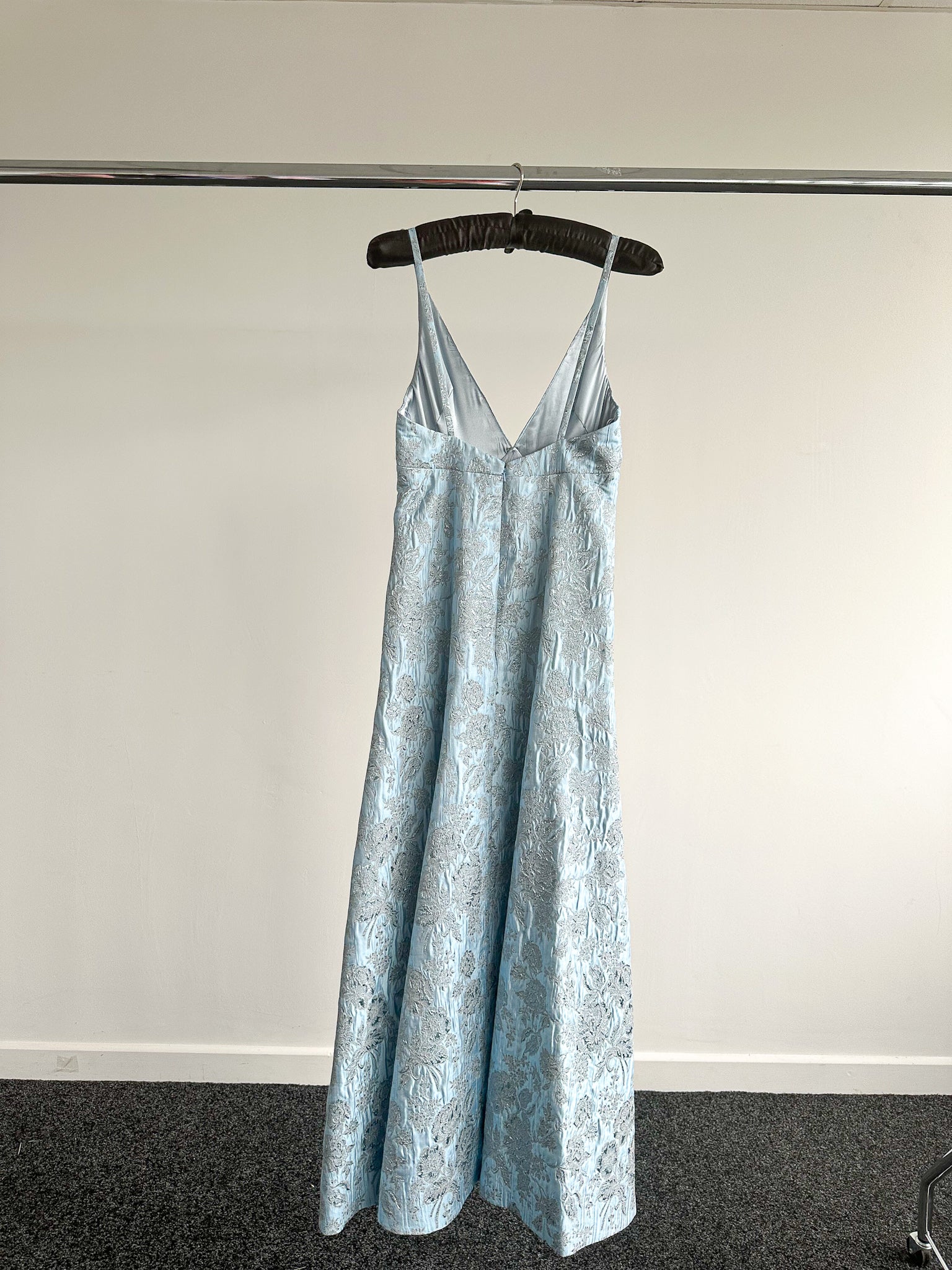 The Vampire's Wife Blue Glinda Floral Brocade - House Of Huntington