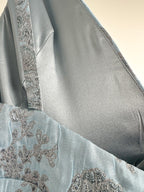 The Vampire's Wife Blue Glinda Floral Brocade - House Of Huntington