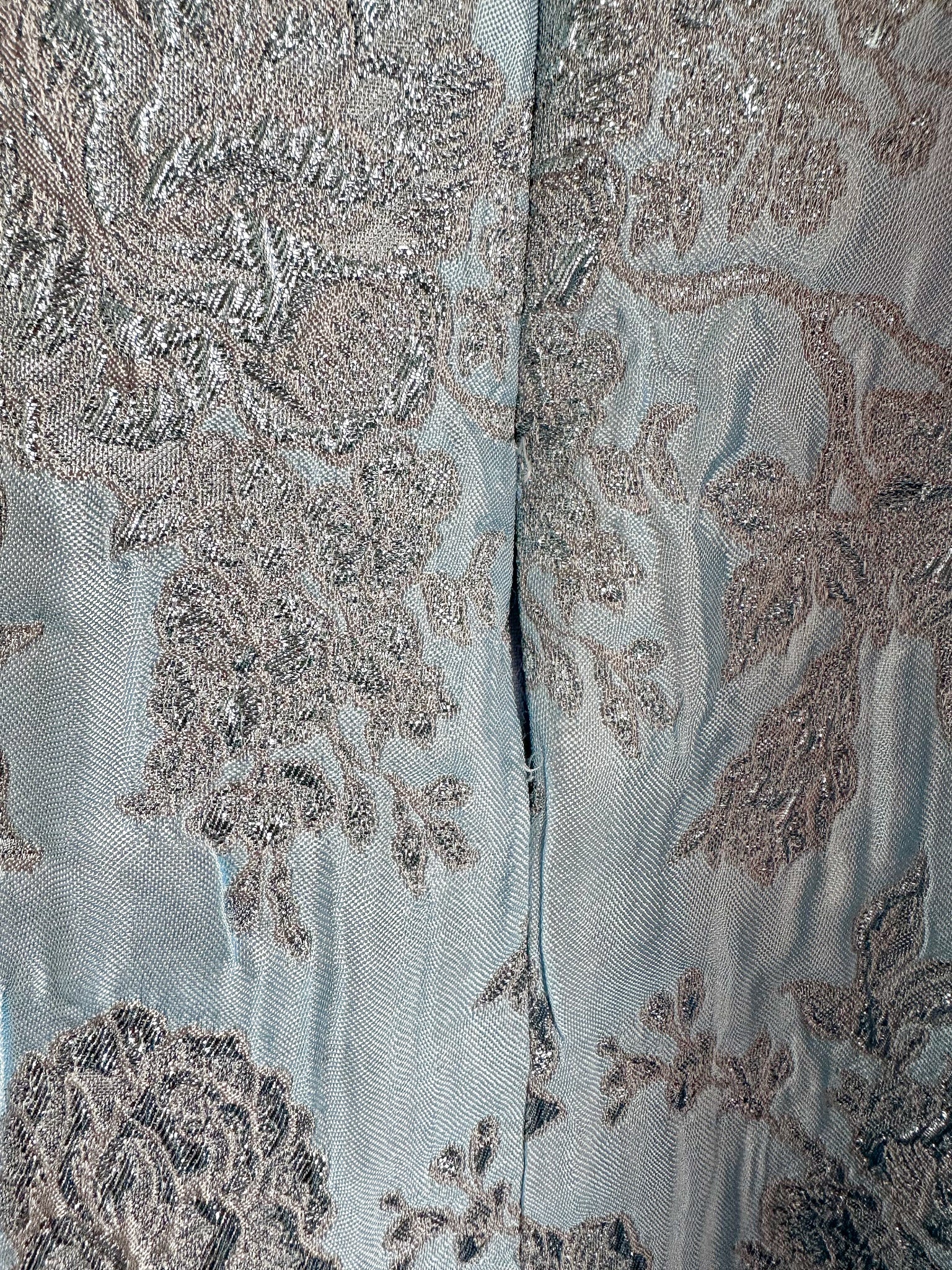 The Vampire's Wife Blue Glinda Floral Brocade - House Of Huntington