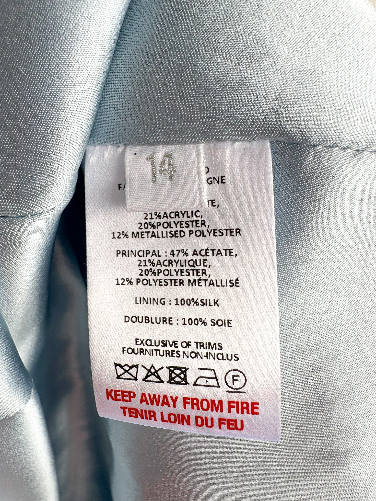 The Vampire's Wife Blue Glinda Floral Brocade - House Of Huntington