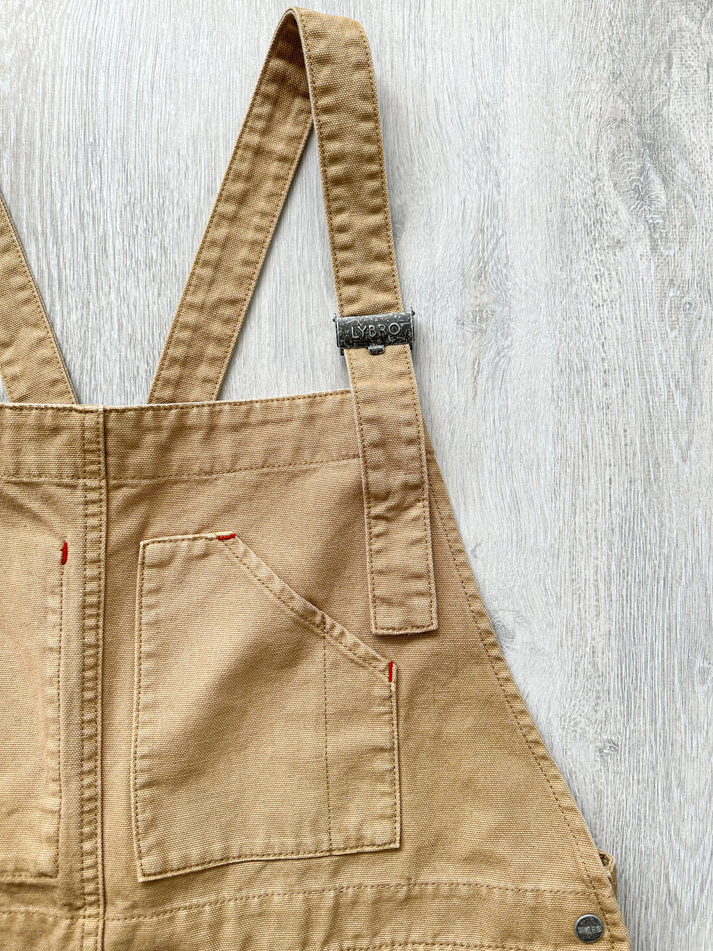 Nigel Cabourn Lybro Cotton Canvas Dungarees In Tan - House Of Huntington