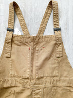 Nigel Cabourn Lybro Cotton Canvas Dungarees In Tan - House Of Huntington