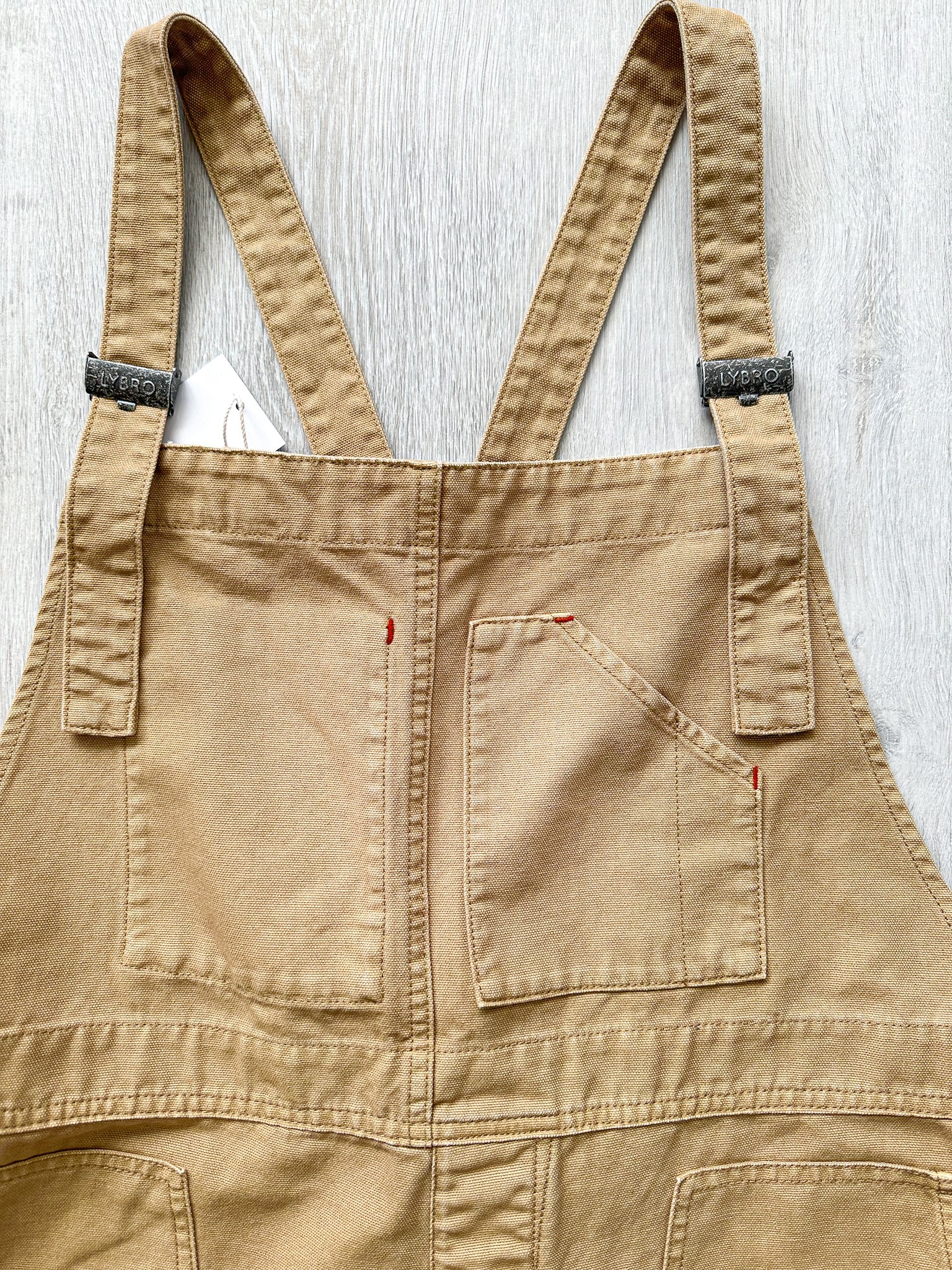 Nigel Cabourn Lybro Cotton Canvas Dungarees In Tan - House Of Huntington
