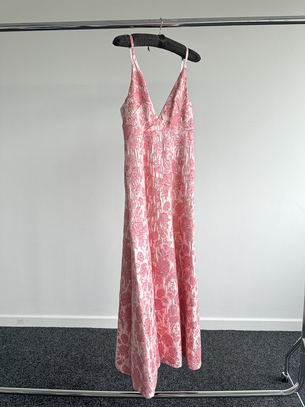 The Vampire's Wife Pink Glinda Floral Brocade - House Of Huntington