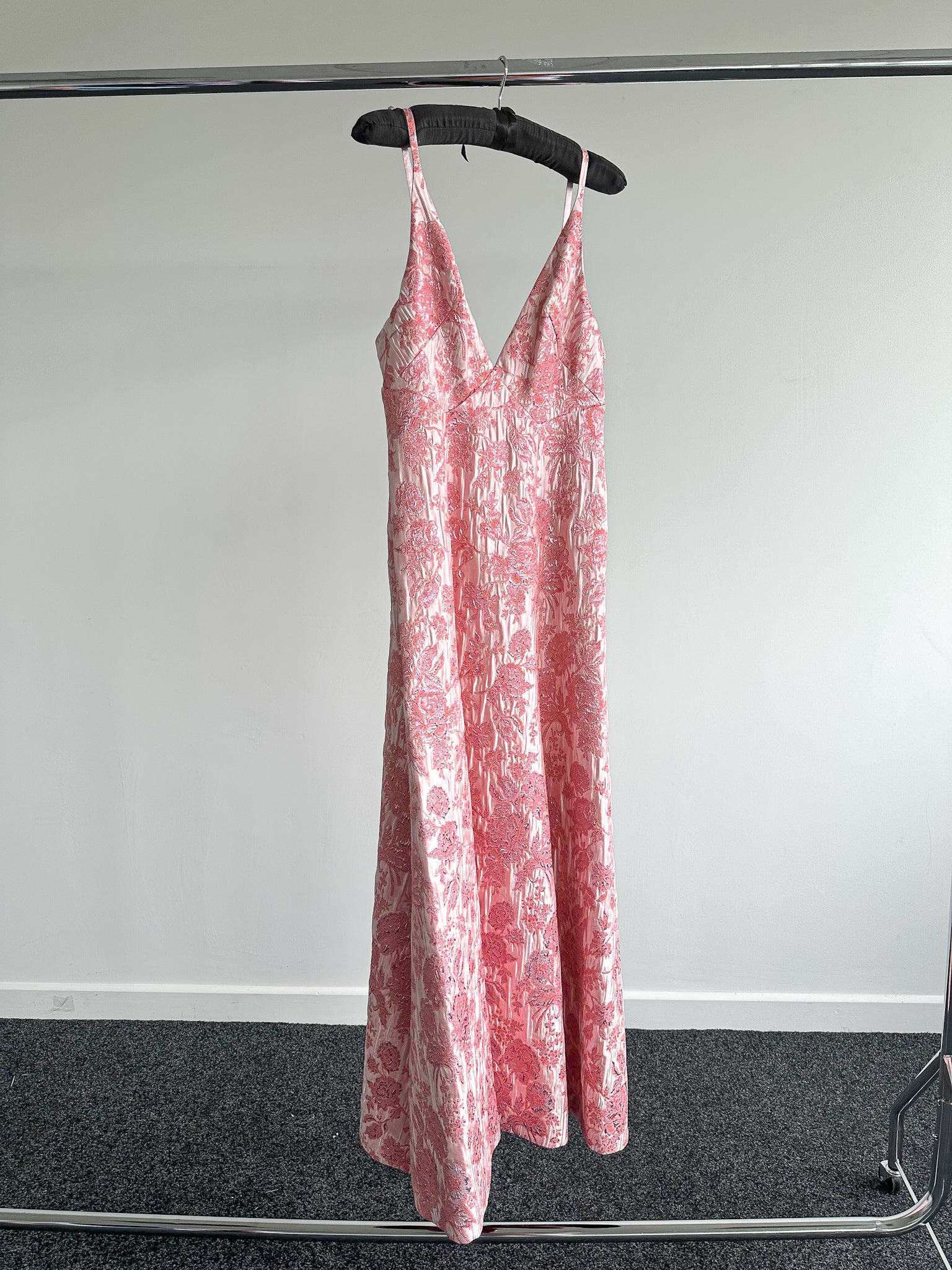 The Vampire's Wife Pink Glinda Floral Brocade - House Of Huntington