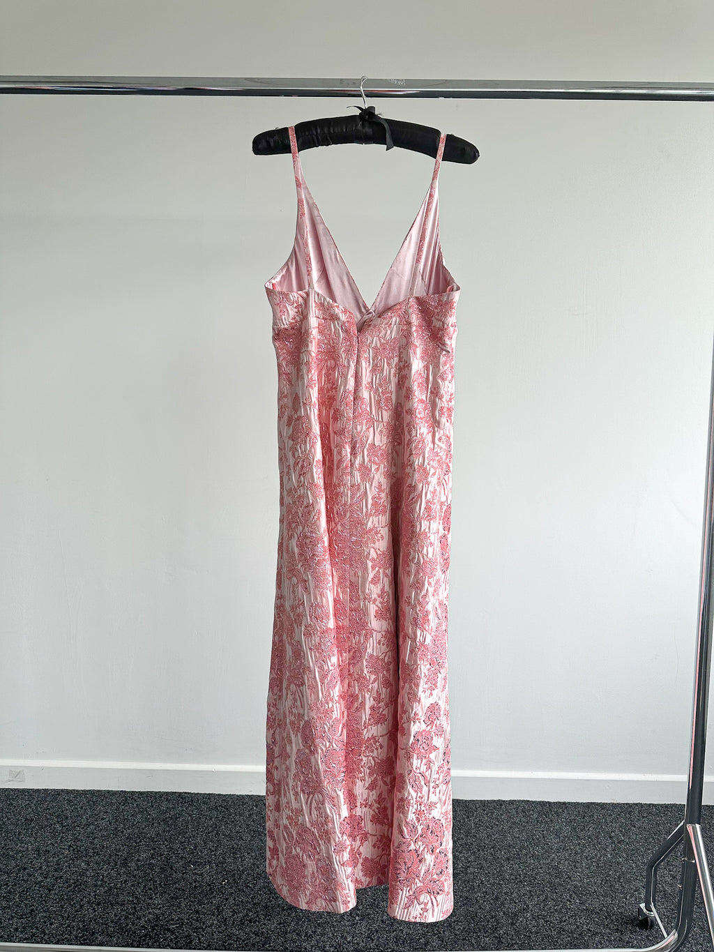 The Vampire's Wife Pink Glinda Floral Brocade - House Of Huntington