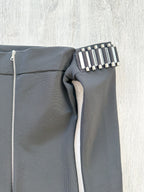 DAVID KOMA Black Embellished Detail Off Shoulder Long Sleeve Dress - House Of Huntington