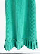 The Vampire's Wife Emerald Green Festival Jumbo Cord Day Length Dress - House Of Huntington