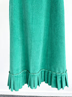 The Vampire's Wife Emerald Green Festival Jumbo Cord Day Length Dress - House Of Huntington