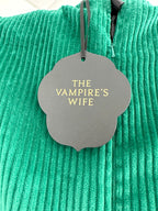 The Vampire's Wife Emerald Green Festival Jumbo Cord Day Length Dress - House Of Huntington