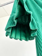 The Vampire's Wife Emerald Green Festival Jumbo Cord Day Length Dress - House Of Huntington