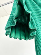 The Vampire's Wife Emerald Green Festival Jumbo Cord Day Length Dress - House Of Huntington