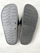 The Vampire's Wife Mens Black Logo Detail Sandals Sliders - House Of Huntington