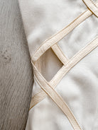 DAVID KOMA White Crepe Leather Applique Mesh Detail Sleeveless Dress - House Of Huntington