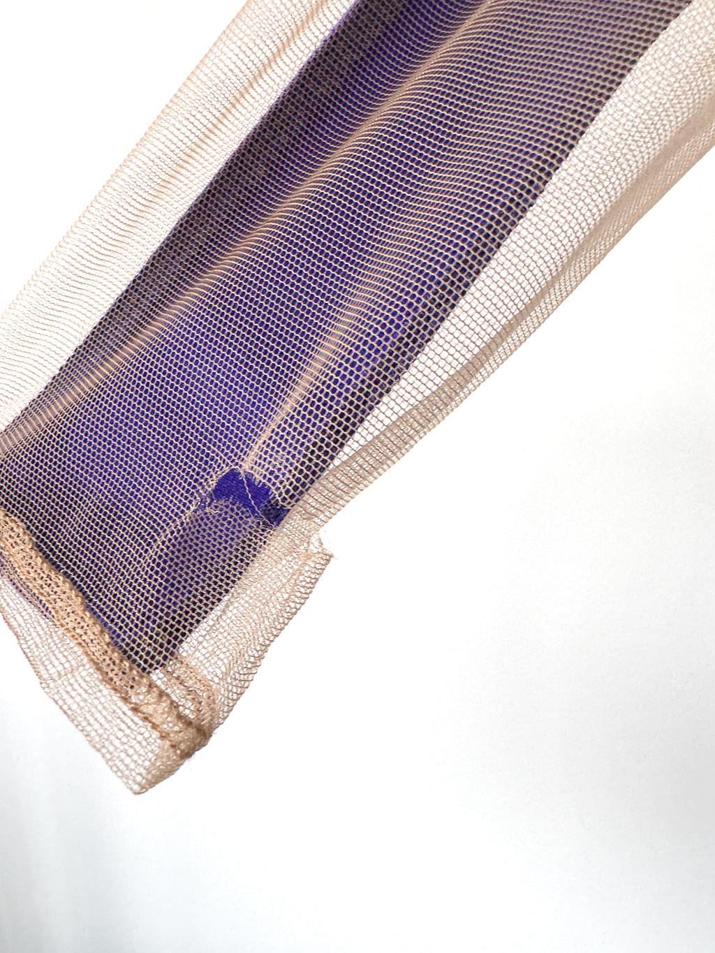 Mugler Alien Illusion Shaping Purple Logo Embossed Bodysuit