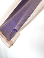 Mugler Alien Illusion Shaping Purple Logo Embossed Bodysuit