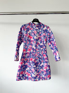 Dolce & Gabbana Floral Brocade Long Sleeve Dress