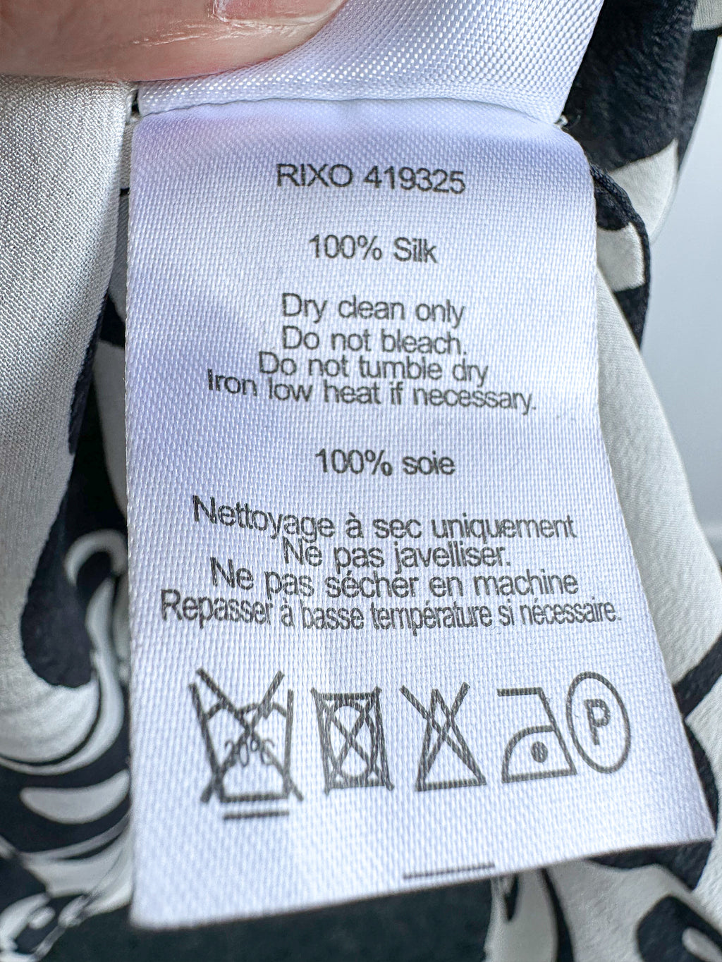 Rixo London Celeste Psychedelic Monochrome Klimt Silk Summer Mini Dress - House Of Huntington