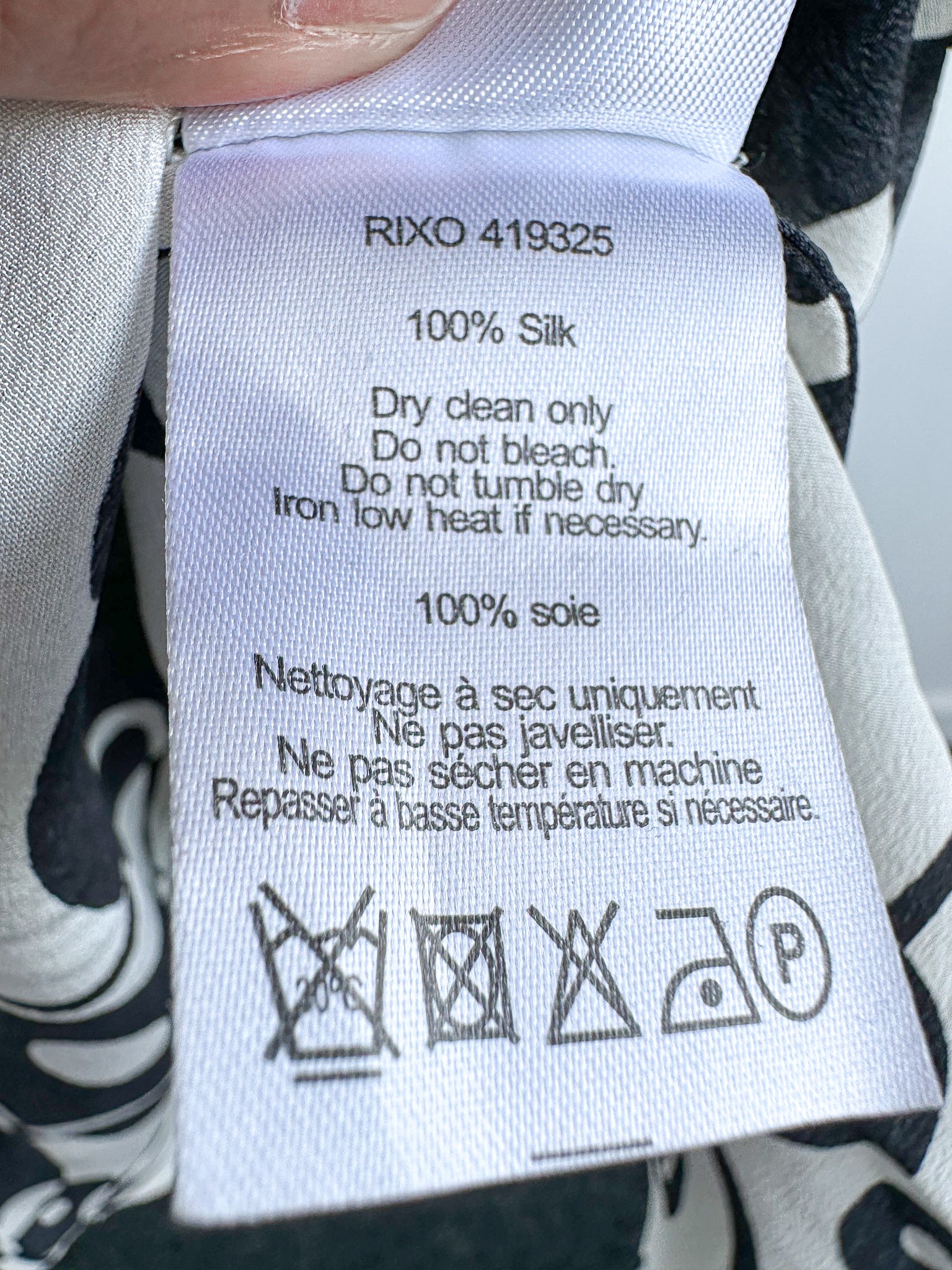 Rixo London Celeste Psychedelic Monochrome Klimt Silk Summer Mini Dress - House Of Huntington