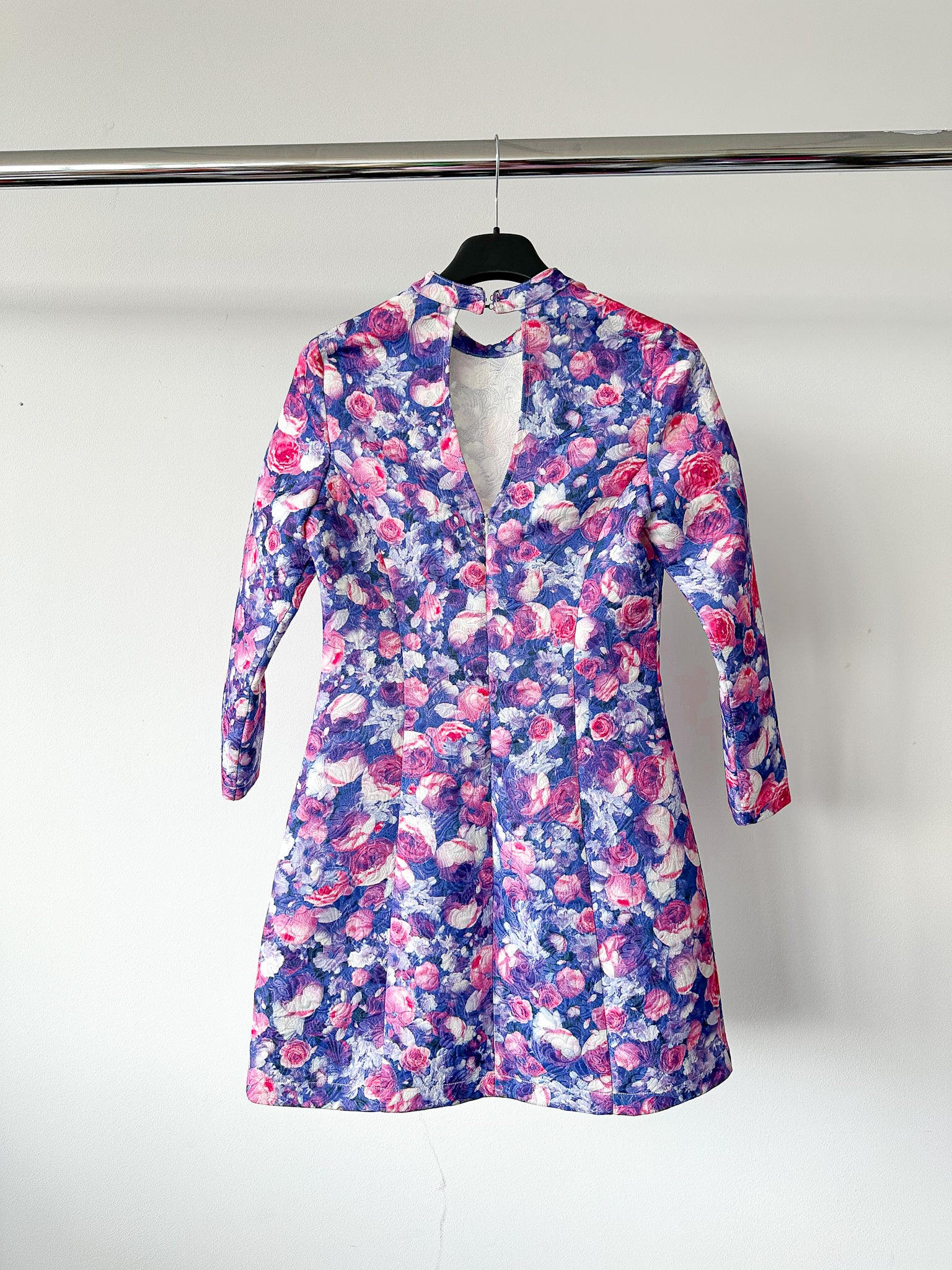 Dolce & Gabbana Floral Brocade Long Sleeve Dress