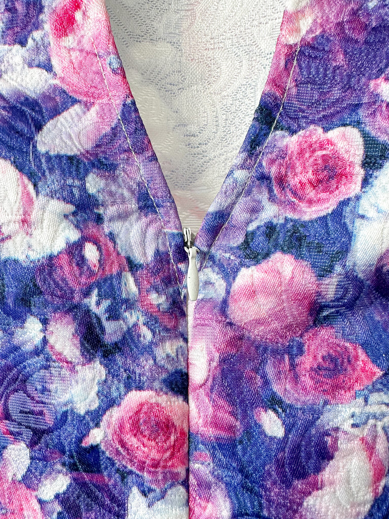 Dolce & Gabbana Floral Brocade Long Sleeve Dress