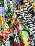 Rixo London Madonna Silk Floral Chain Mixed Satin Wrap Dress - House Of Huntington