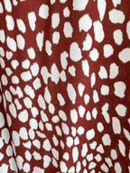 Rixo London Jess Spotted Puff Sleeve Brown Summer Maxi Dress - House Of Huntington