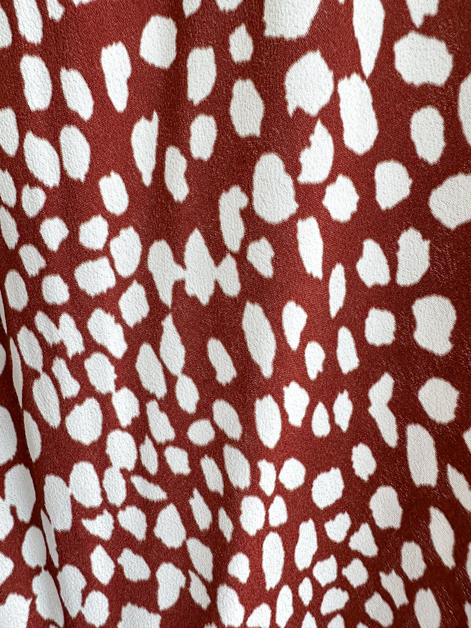 Rixo London Jess Spotted Puff Sleeve Brown Summer Maxi Dress - House Of Huntington