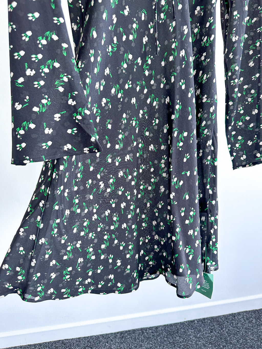 Rixo London Celeste Silk Ditsy Floral Print Summer Mini Dress - House Of Huntington