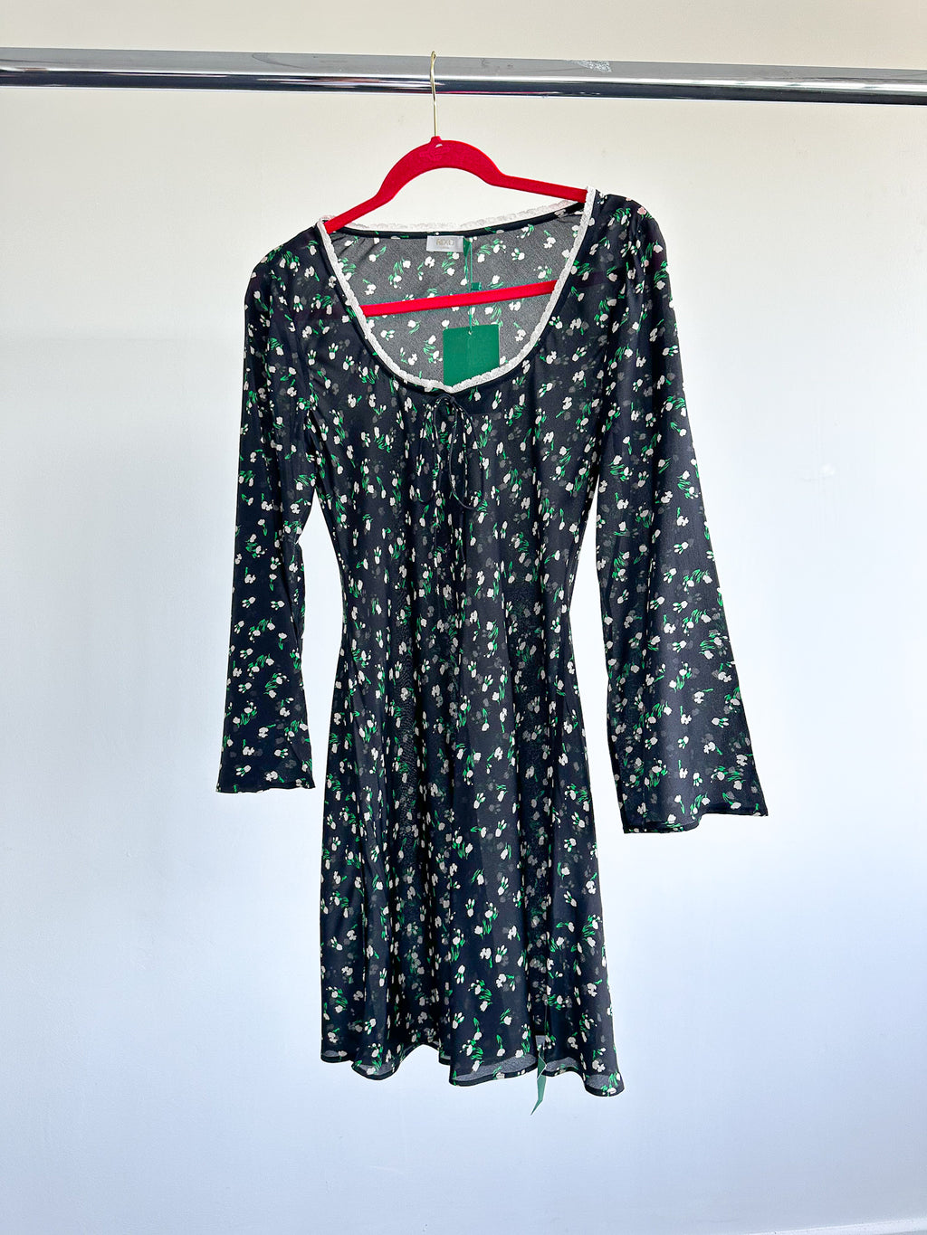 Rixo London Celeste Silk Ditsy Floral Print Summer Mini Dress - House Of Huntington