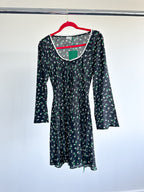 Rixo London Celeste Silk Ditsy Floral Print Summer Mini Dress - House Of Huntington