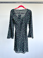 Rixo London Celeste Silk Ditsy Floral Print Summer Mini Dress - House Of Huntington