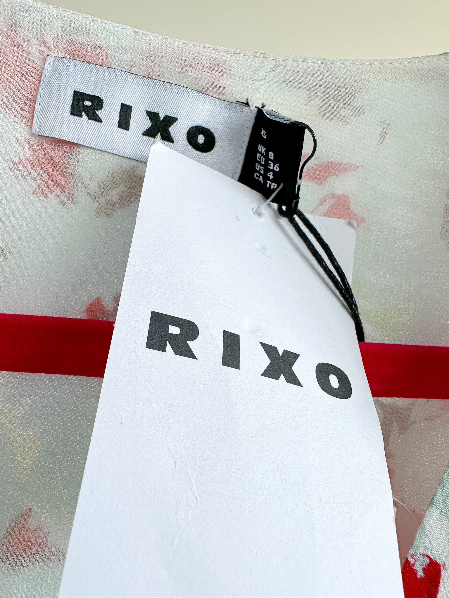 Rixo London Jules Poppies Floral Print Button Front V-Neck Summer Mini Dress - House Of Huntington