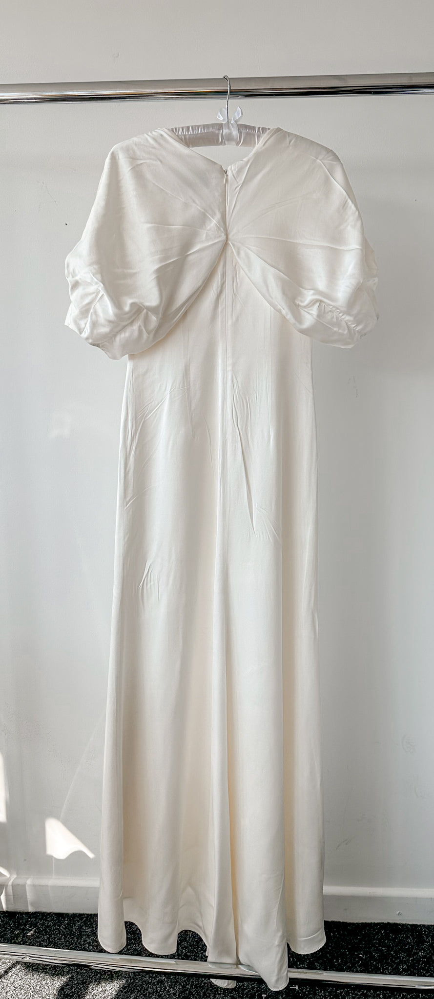 Julie De Libran Bridal White Puff Sleeve Wedding Dress