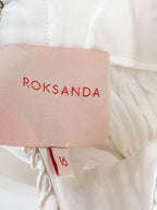 Robe de mariée Anaisa en taffetas ivoire à col montant Roksanda