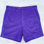 Drake's Purple Needle Cord Cotton Corduroy Chino Shorts - House Of Huntington
