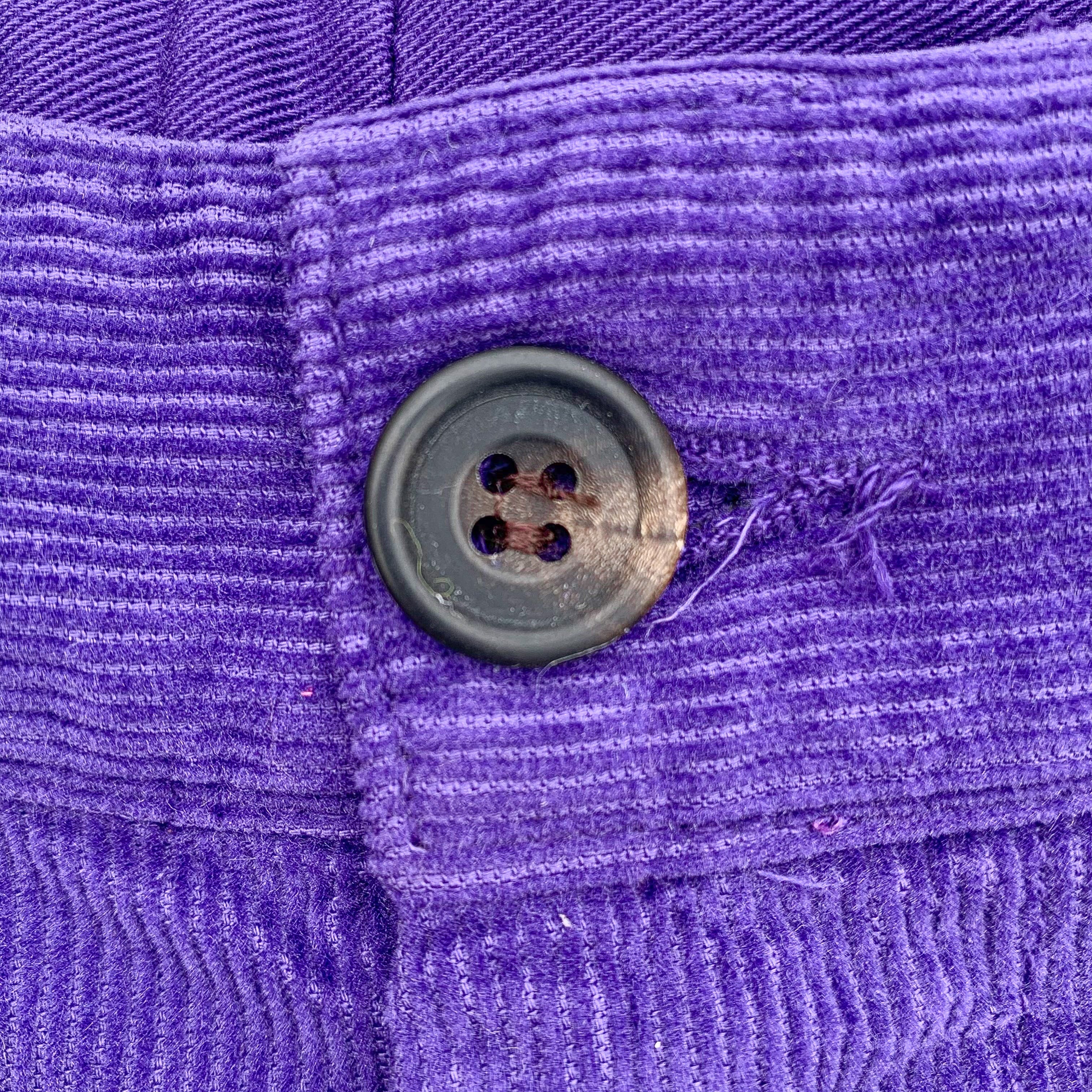 Drake's Purple Needle Cord Cotton Corduroy Chino Shorts - House Of Huntington