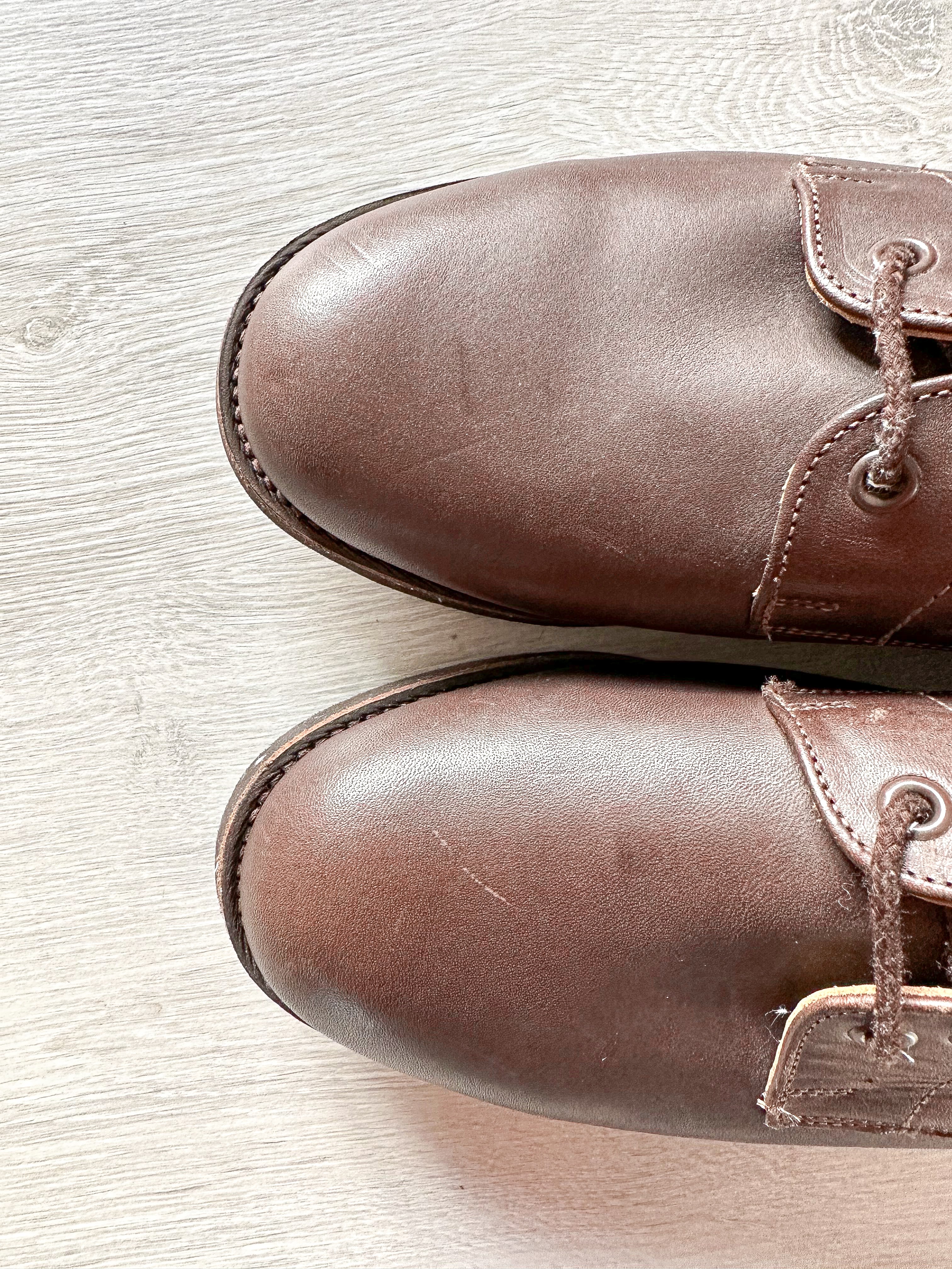 Private White V.C Brown Leather Derby Shoes - House Of Huntington