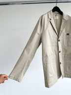 Folk Mens Beige Herringbone Workwear Blazer Jacket - House Of Huntington