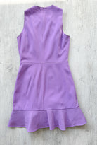 DAVID KOMA Purple Sleeveless Pleat Hem Dress - House Of Huntington