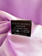 DAVID KOMA Purple Sleeveless Pleat Hem Dress - House Of Huntington