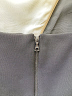 ديفيد كوما أحادية اللون أسود أبيض بلا أكمام شبكة التفاصيل قلم رصاص اللباس