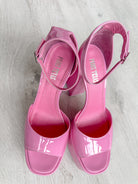 PARIS TEXAS Pink Tatiana Patent Leather Platform 130mm High Heels - House Of Huntington