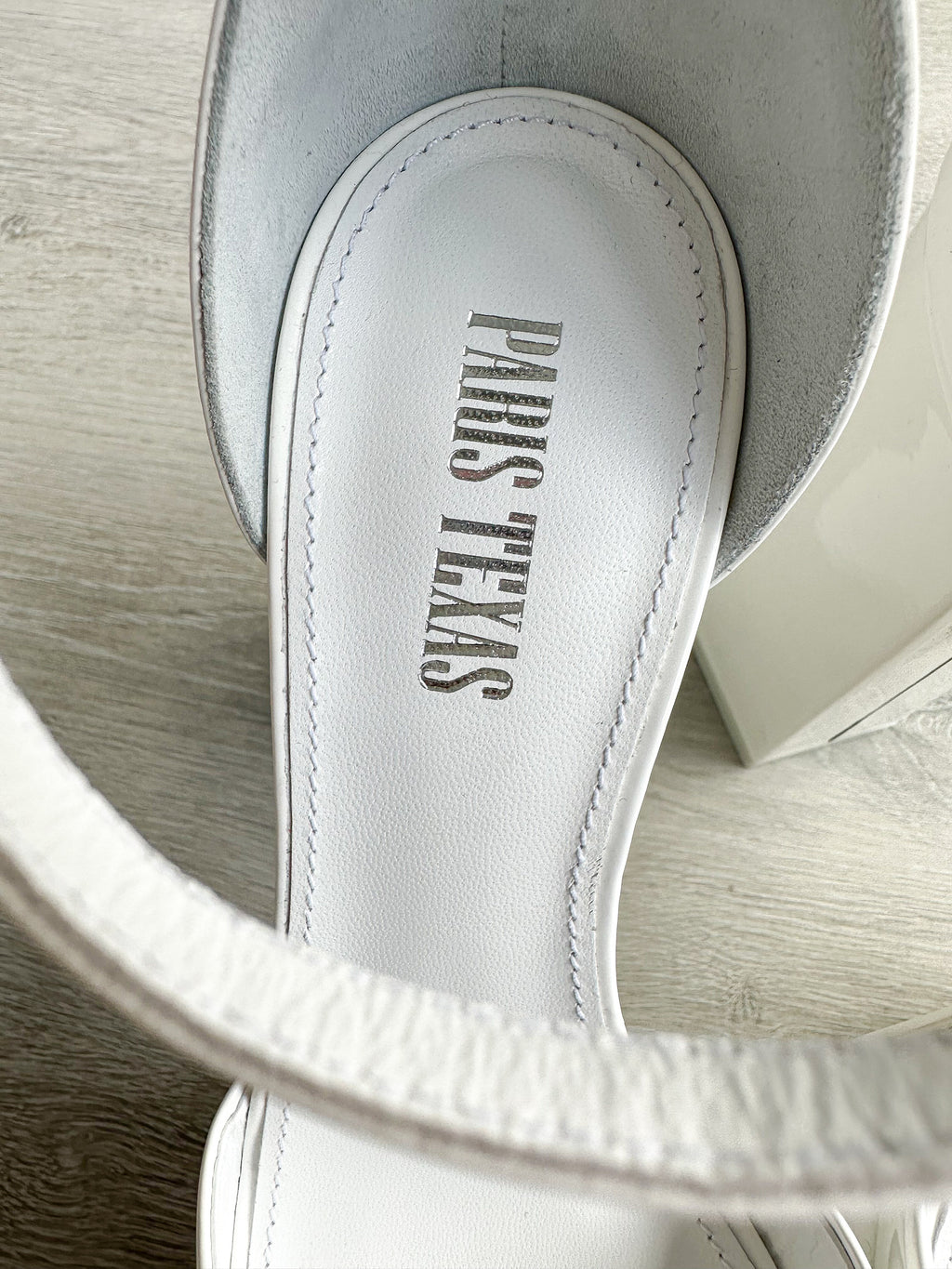 PARIS TEXAS White Tatiana Patent Leather Platform 130mm High Heels - House Of Huntington