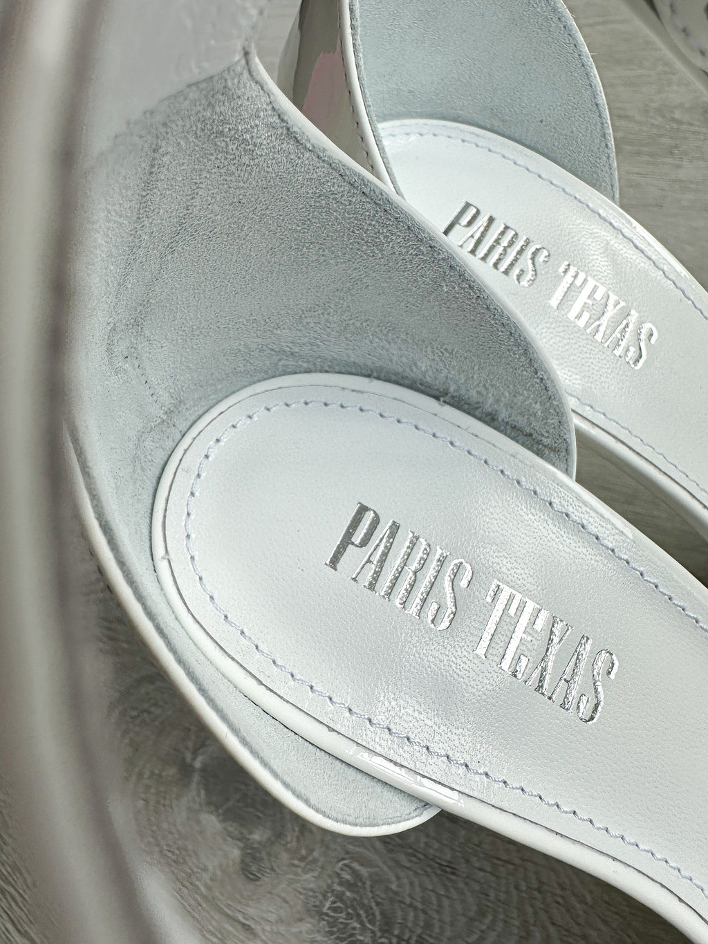 PARIS TEXAS White Tatiana Patent Leather Platform 130mm High Heels - House Of Huntington