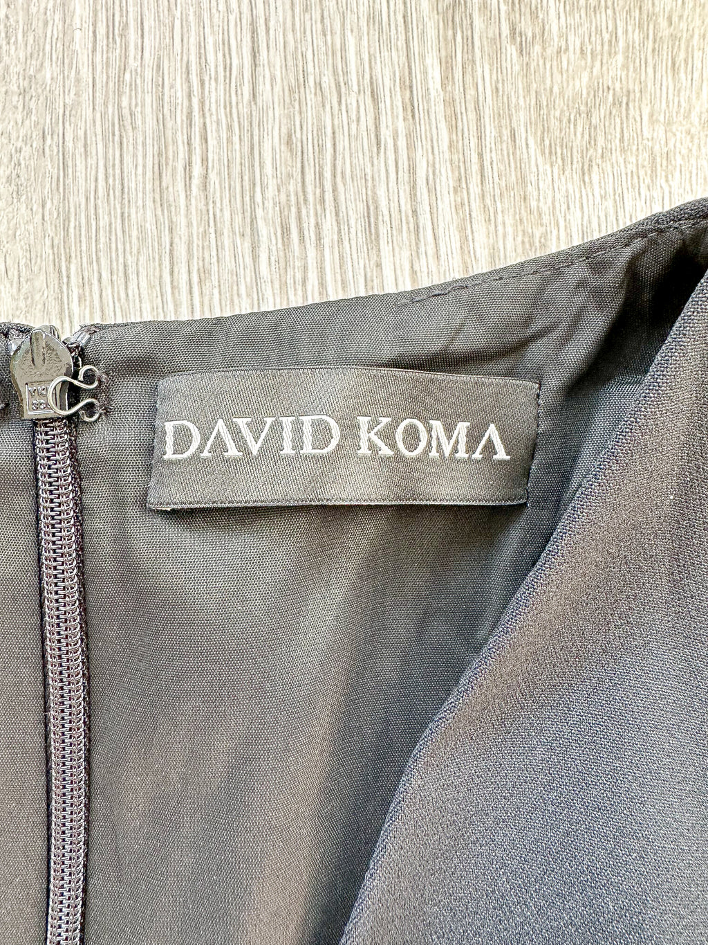 DAVID KOMA Black V-Neck Long Sequinned Sleeved Mini Dress - House Of Huntington