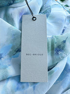 Bec + Bridge Corrine Floral Slip Watercolour Satin V Neck Maxi Dress