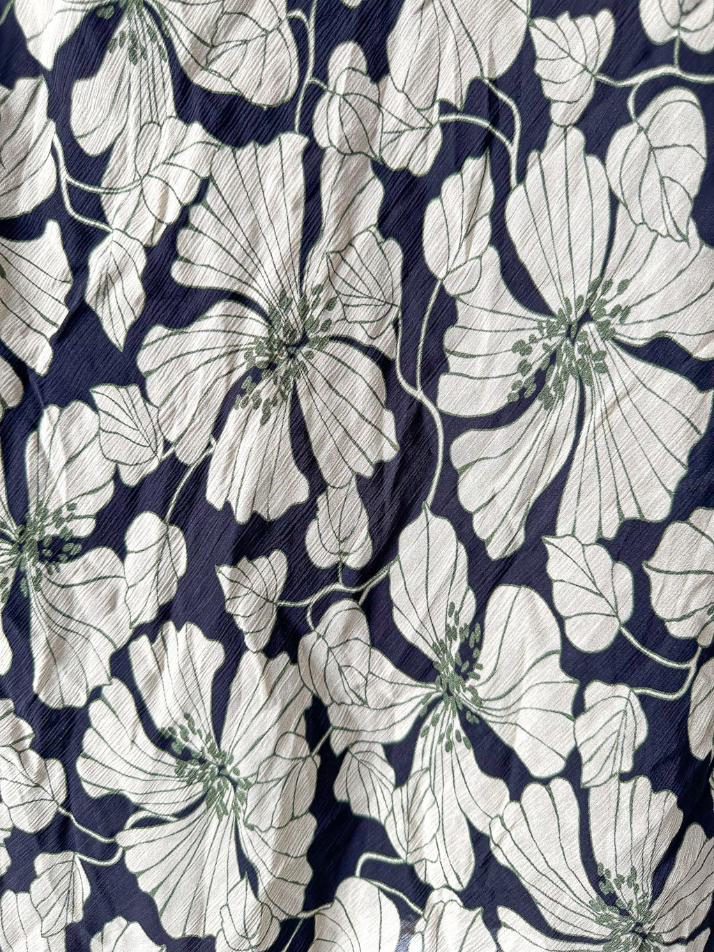 De La Vali Floral Chiffon Ruffle Cut-Out Olive Green Art Deco Mini Dress