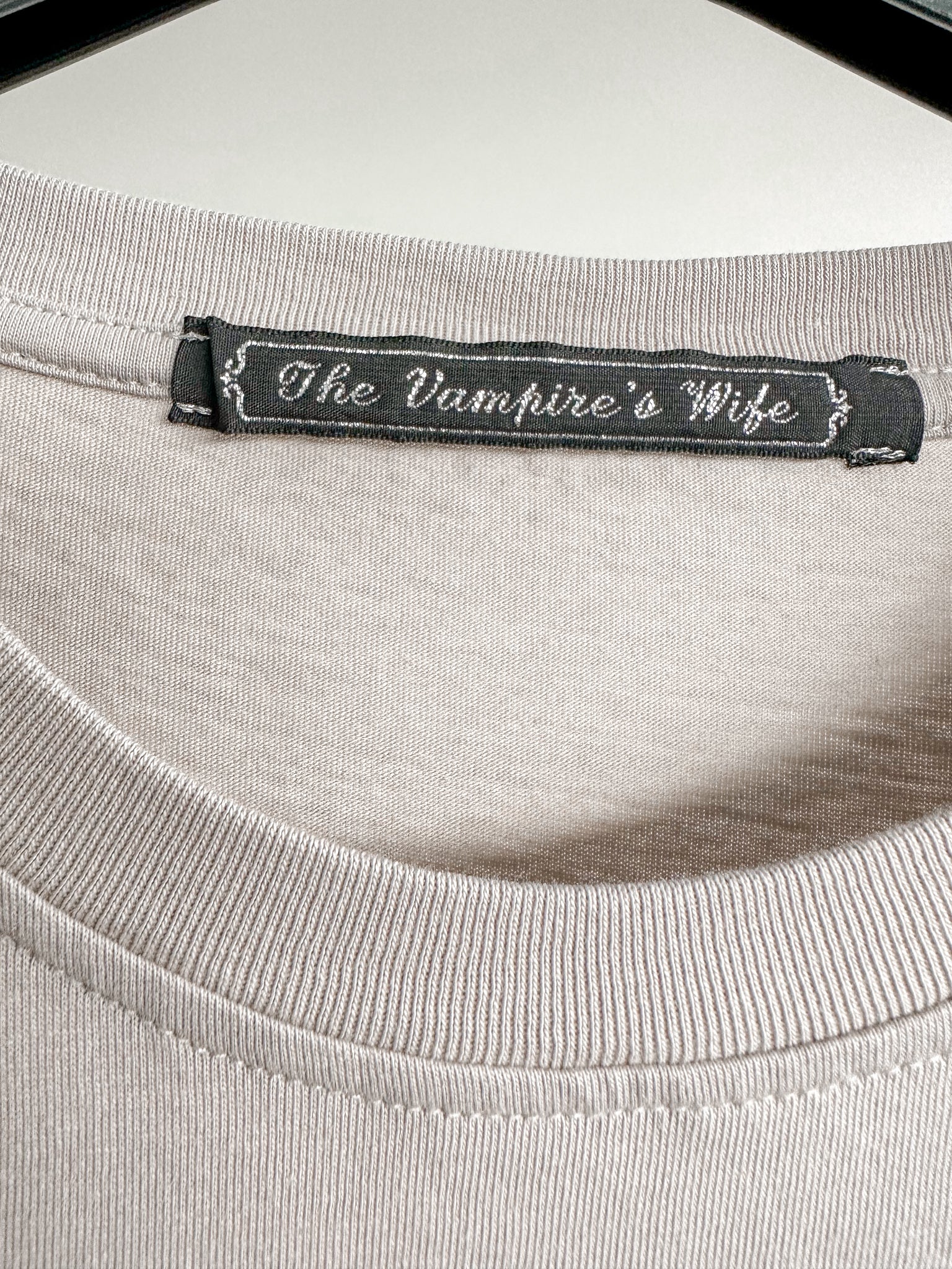 The Vampire's Wife Grey Organic Cotton Tee T-Shirt - House Of Huntington